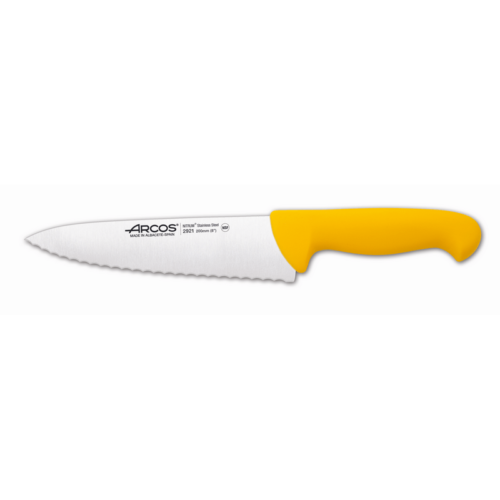 סכין שף משוננת 2900 צהוב